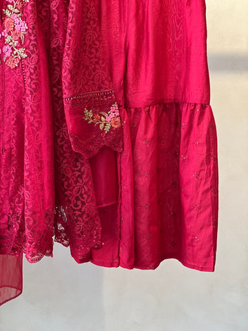 Kids party wear -ready to wear MKS-EA25-45 - Pehnava Lawns