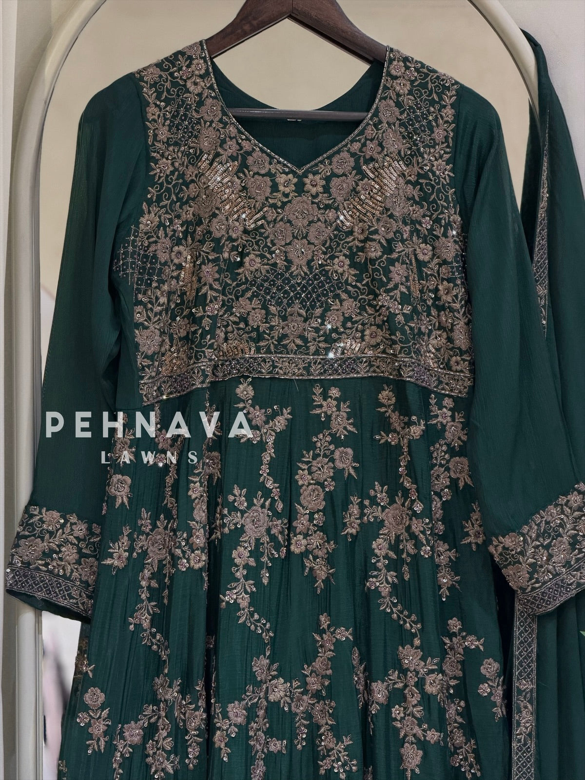 Heavy Embroidered Anarkali Attire