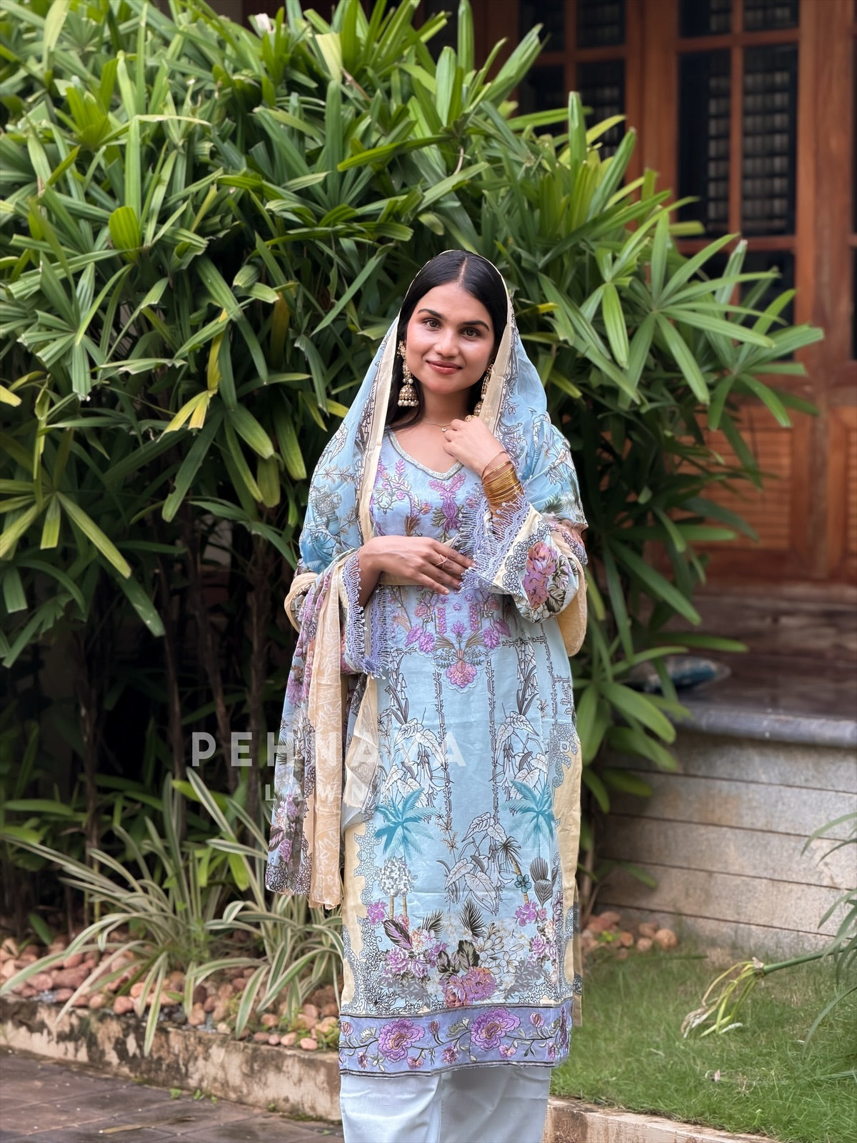 Signature Printed Lawn Unstitched Suit-1523 - Pehnava Lawns