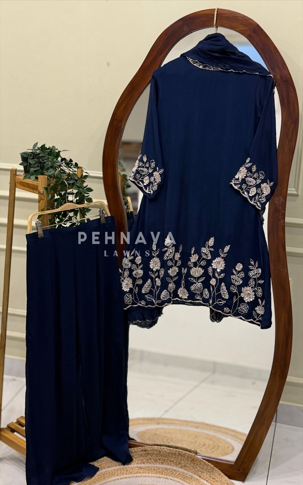 Premium Handworked Chinnon Suit-18355
