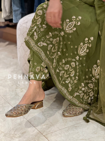 Premium Handworked Anarkali