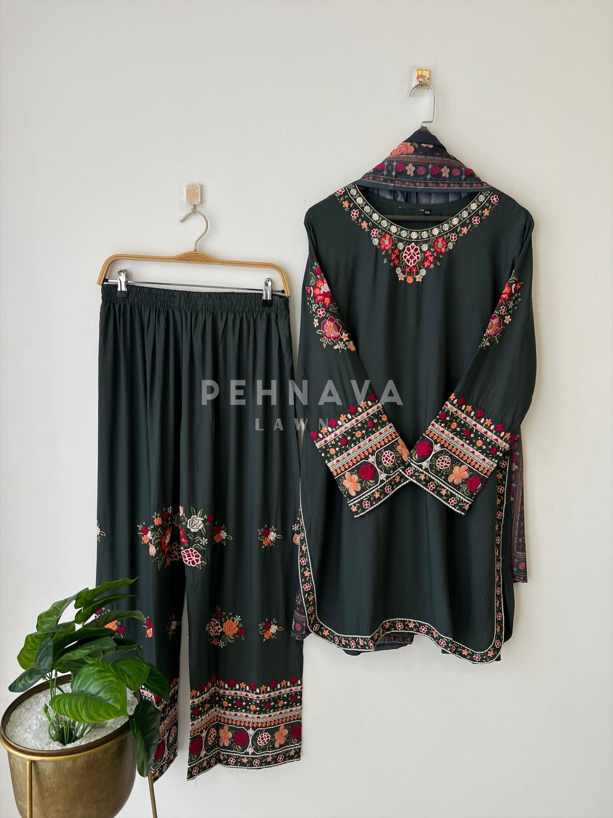 Floral Embroidered Suit- LRC 260 - Pehnava Lawns