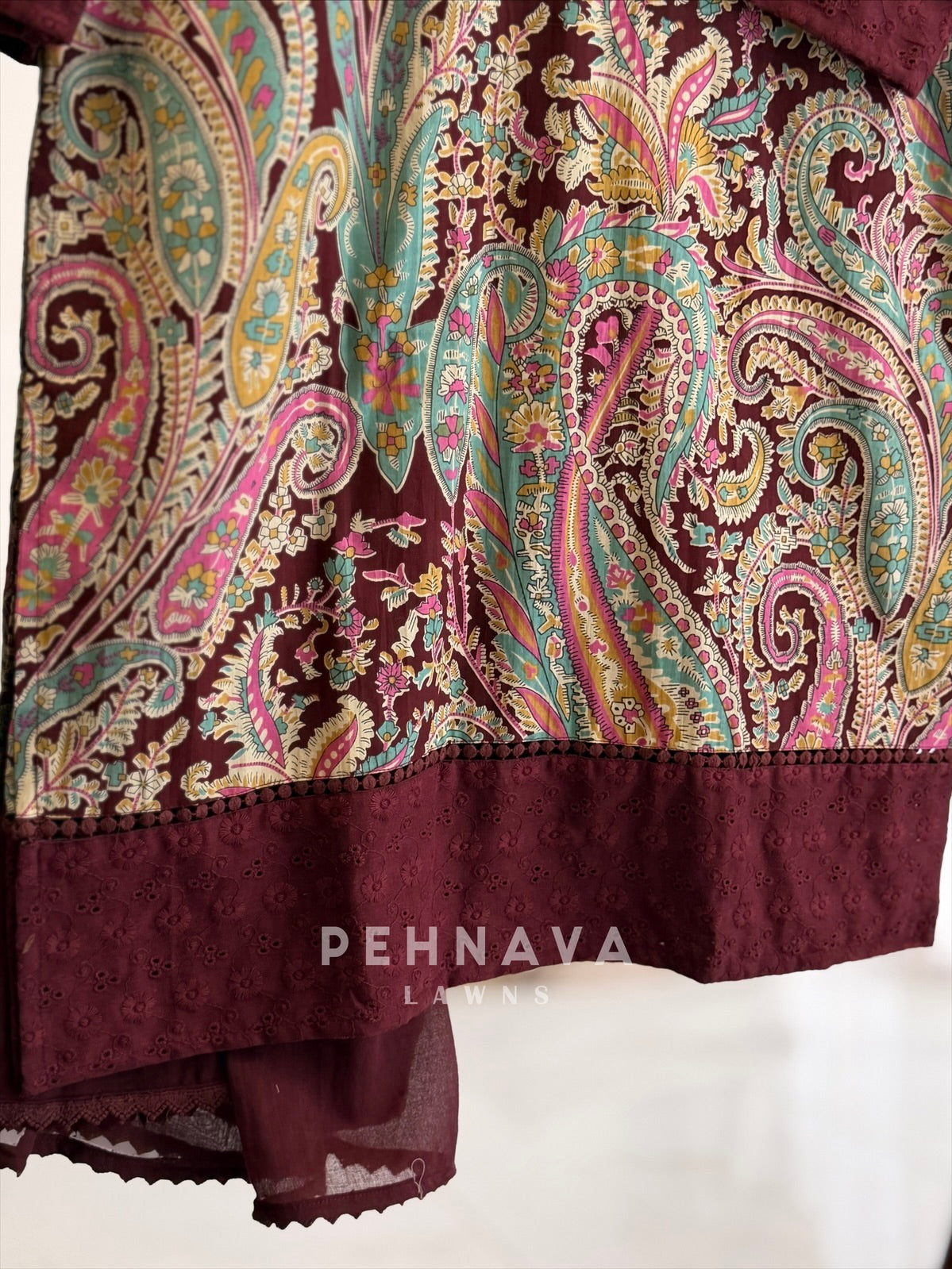 Paisley Printed Cotton Suit