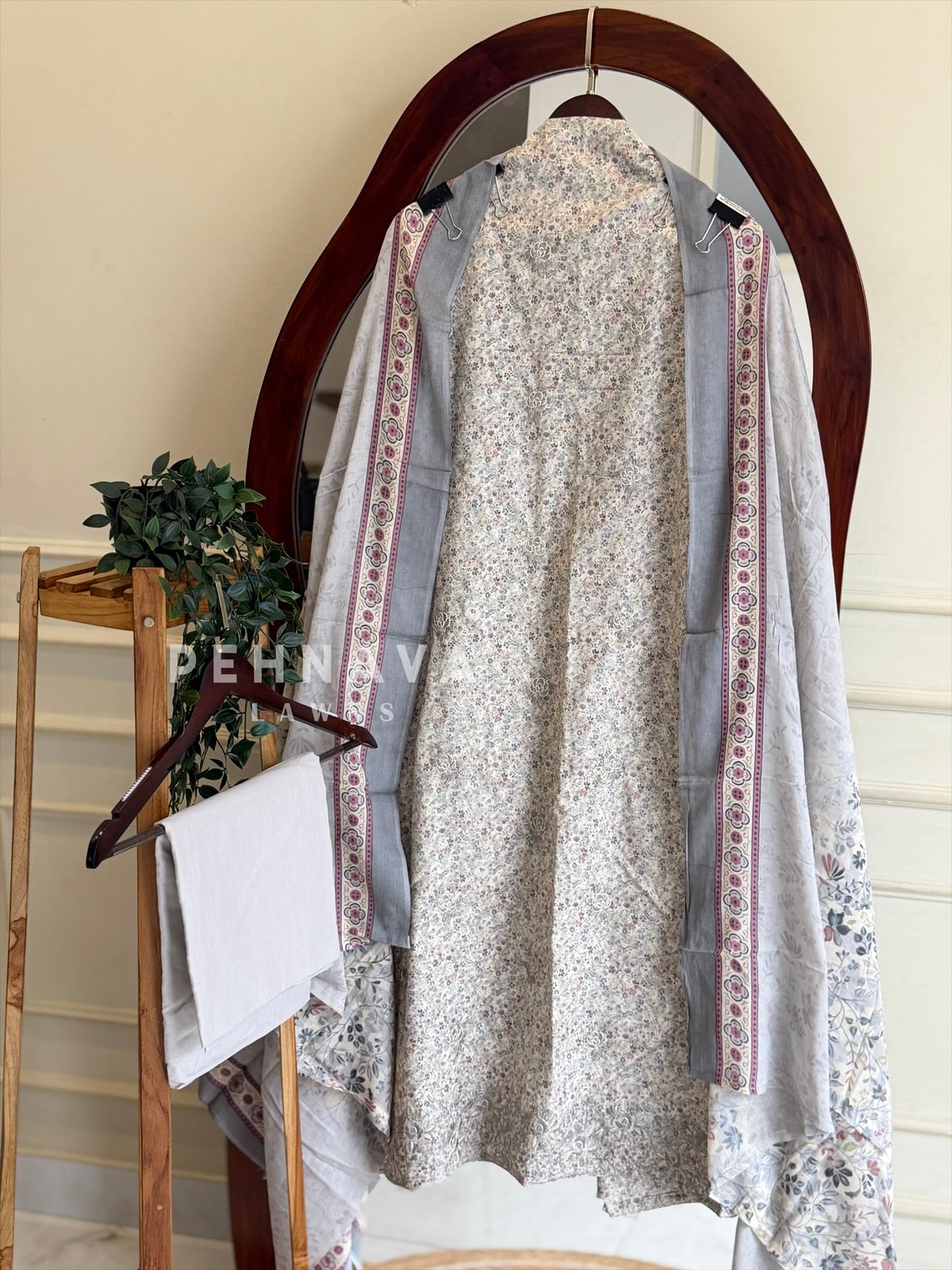 Floral Printed Unstitched Suit-18125 - Pehnava Lawns