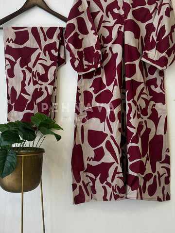 Printed Co-Ord Set-18707 - Pehnava Lawns