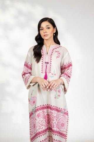 Premium Cotton Satin Blend Tunic Set-1