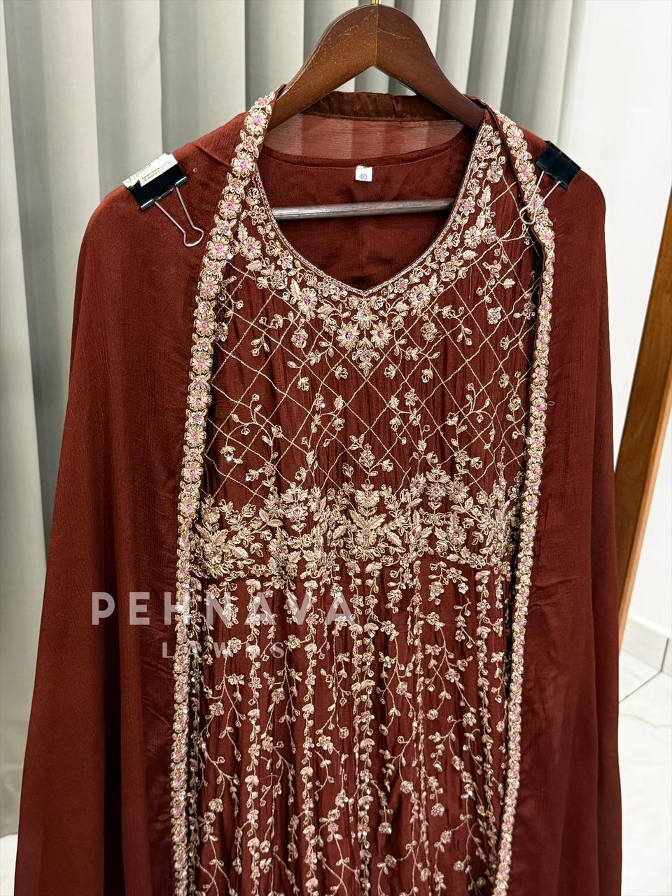 Heavy Embroidered Anarkali Attire