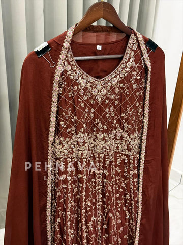 Heavy Embroidered Anarkali Attire