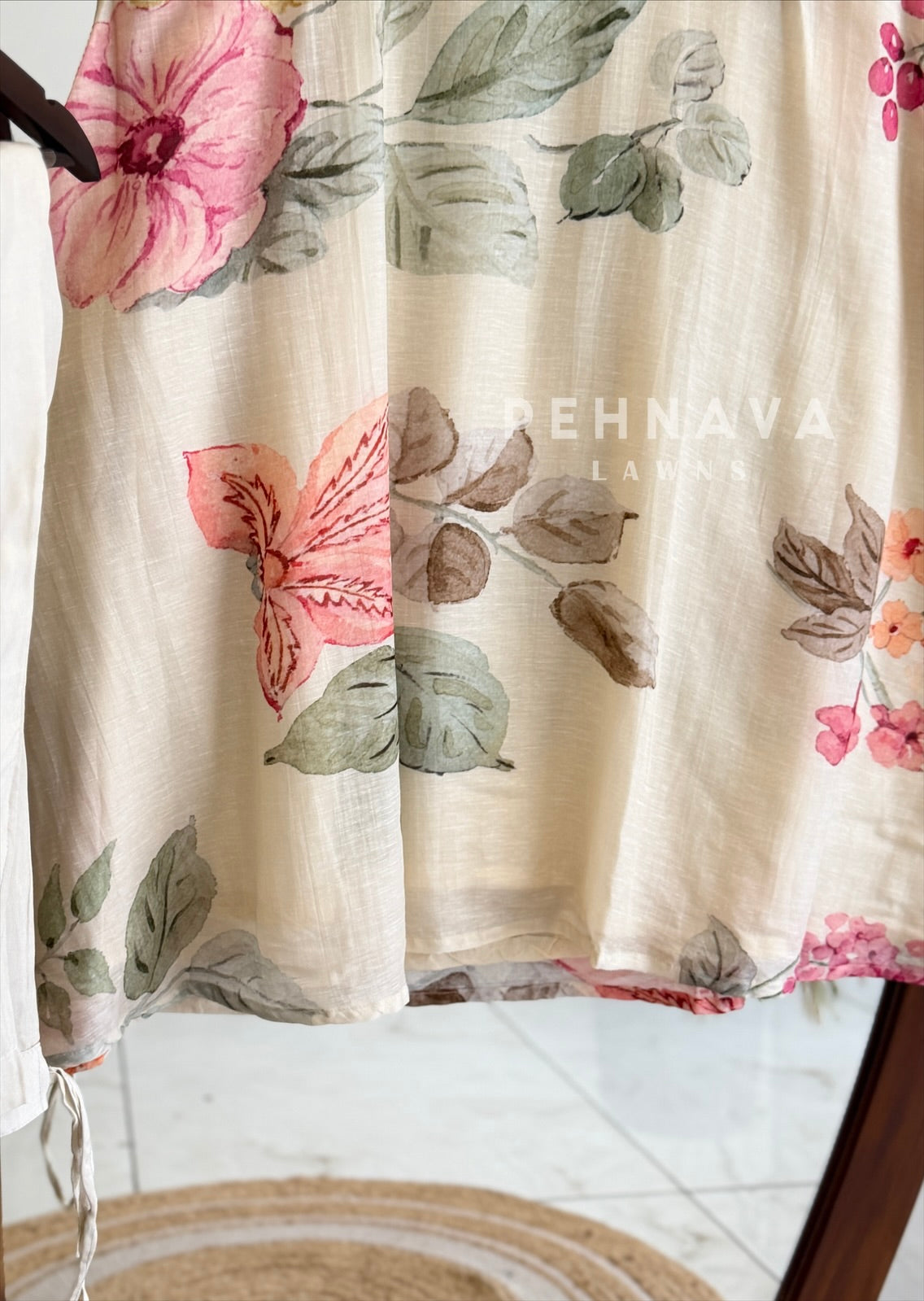Floral Printed Three Piece Suit
