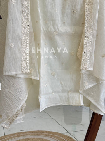 Embroidered Unstitched Suit-1007SK
