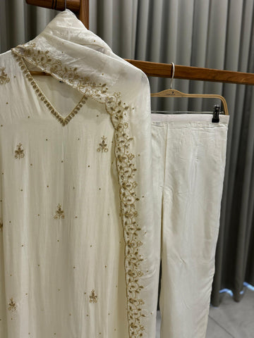 Premium Handworked Chin-non 3 piece Suit - Pehnava Lawns