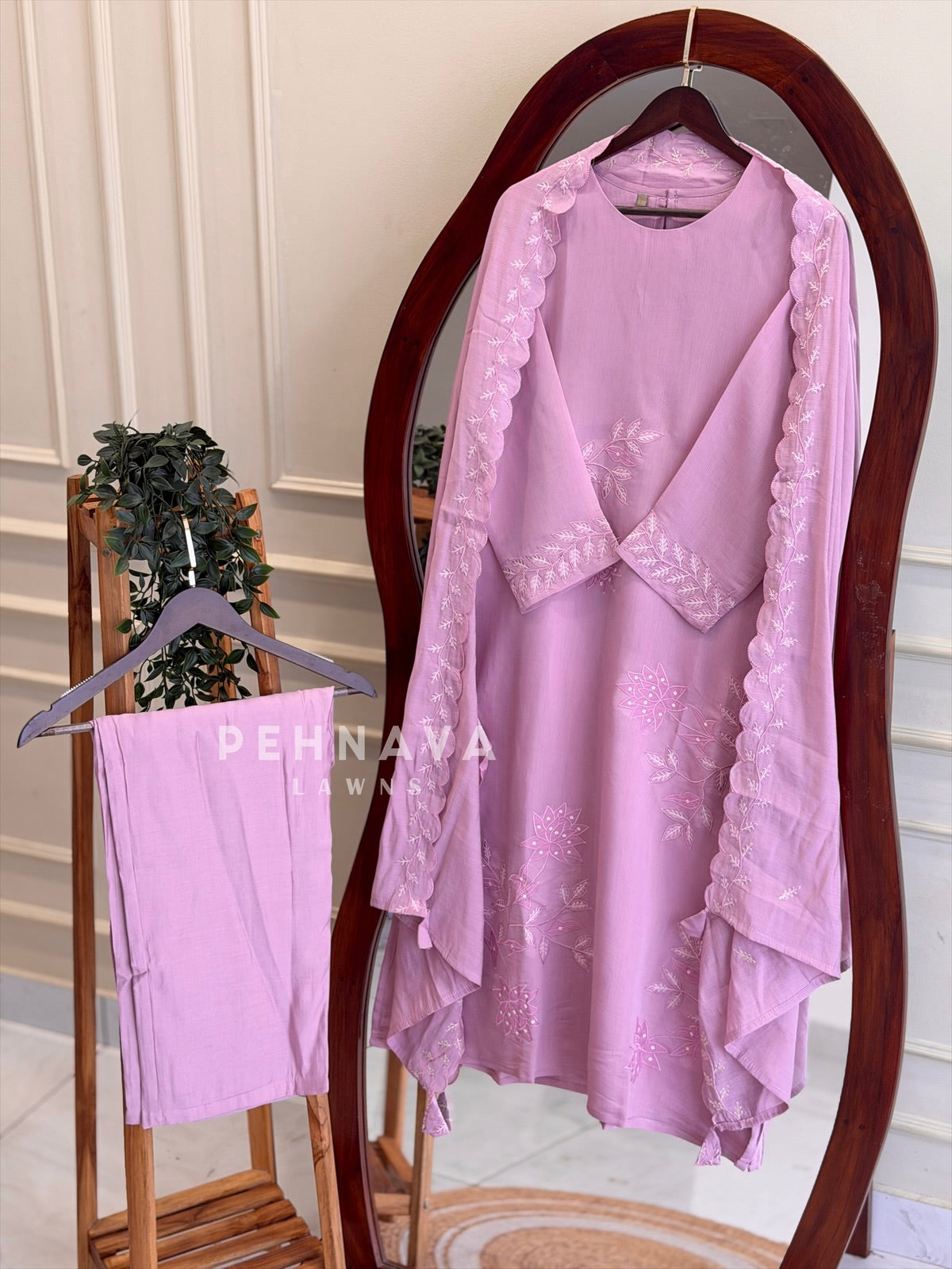 Floral Embroidered Ensemble 2032