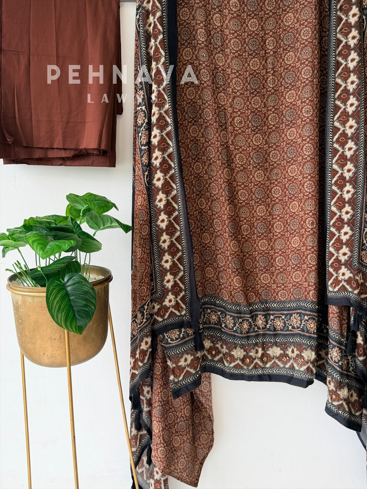 Ajrak Printed Unstitched Suit