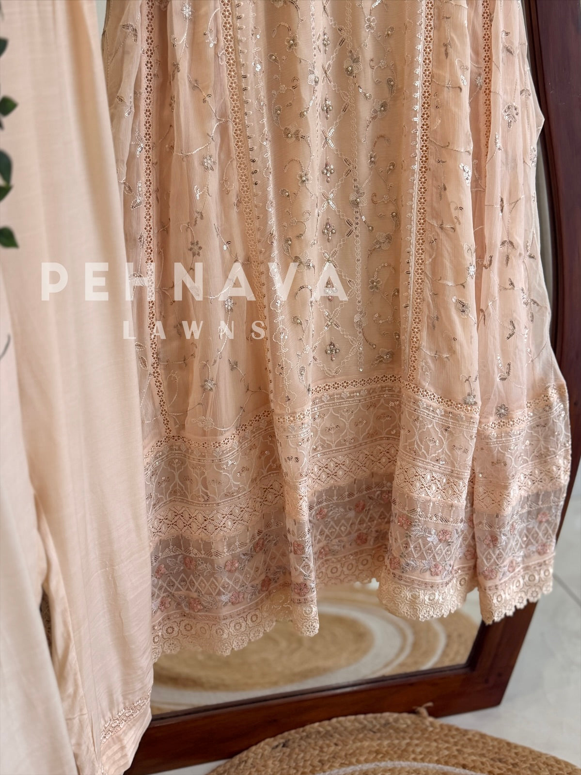 Agha Noor Formal Chiffon Ensemble