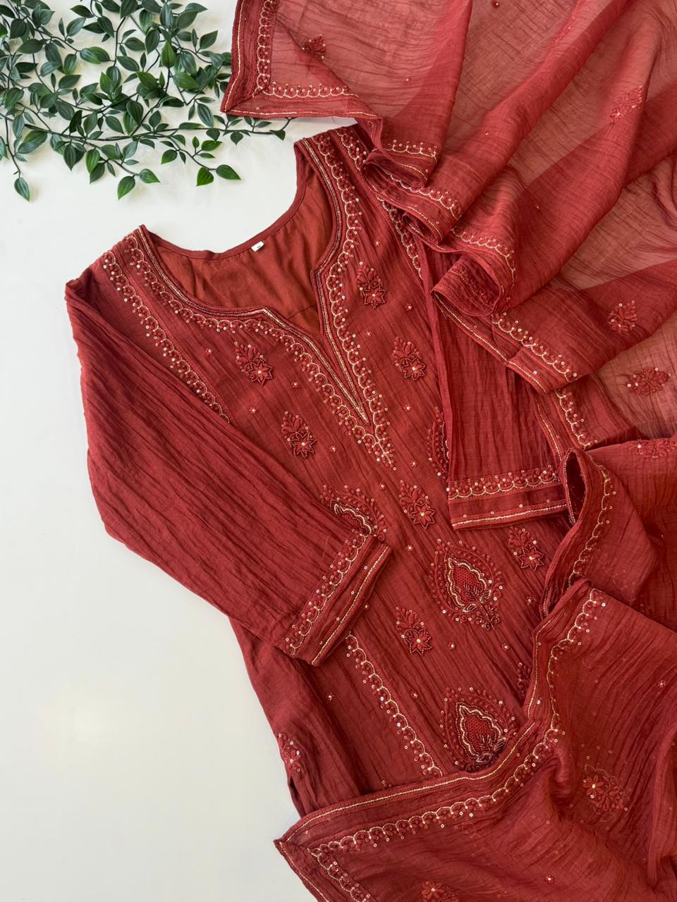 Mul-chandheri Premium 3 piece  Suit