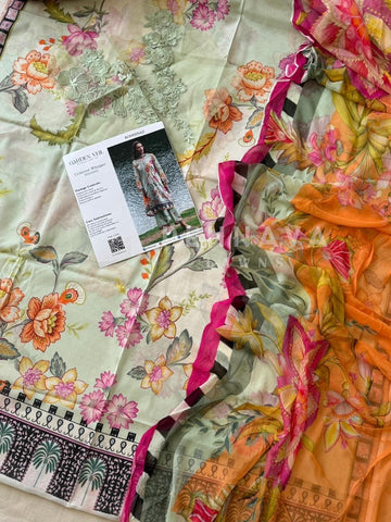 Printed Lawn Collection-Crimson Whisper