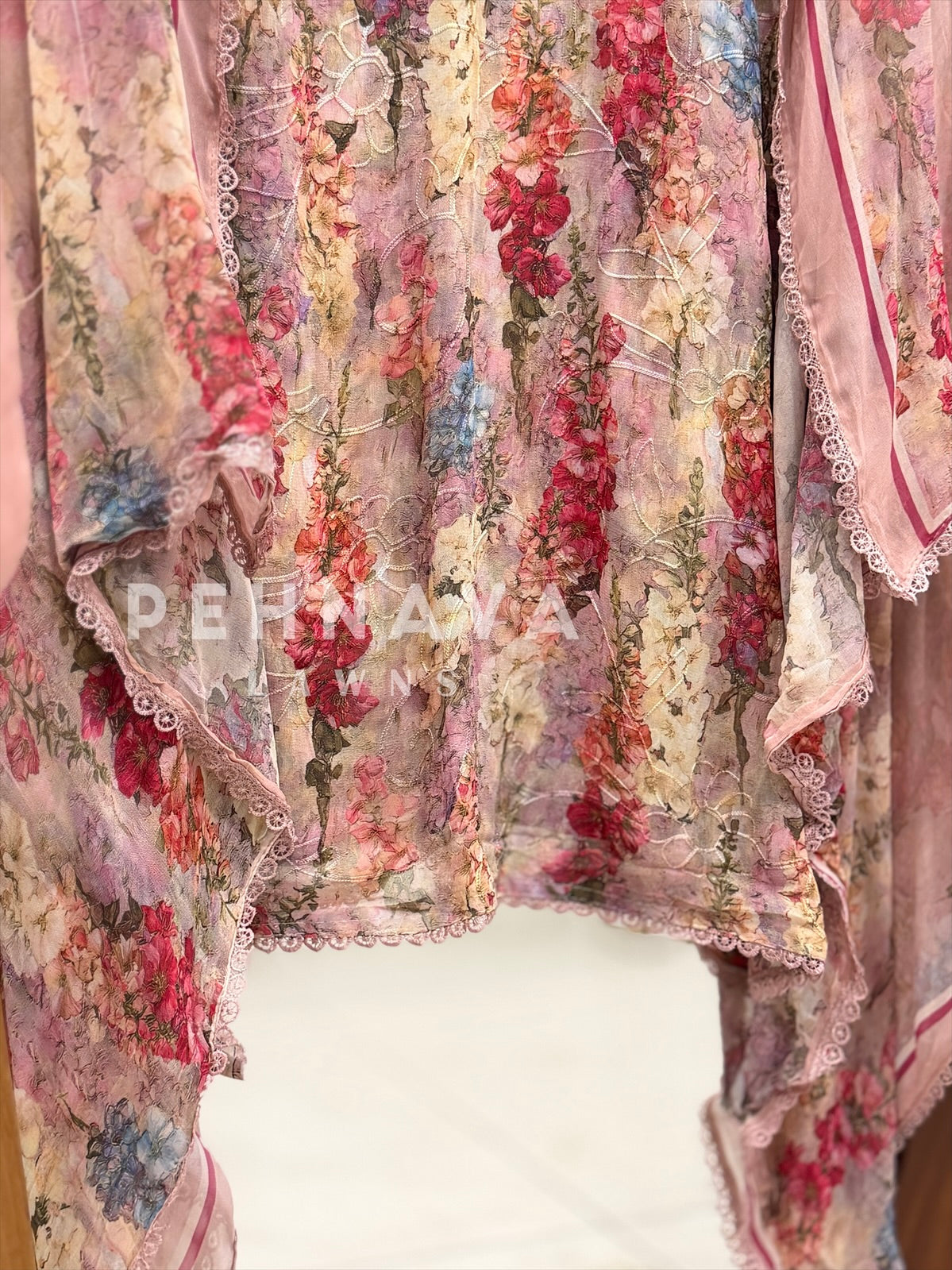 Floral Embroidered Unstitched Suit