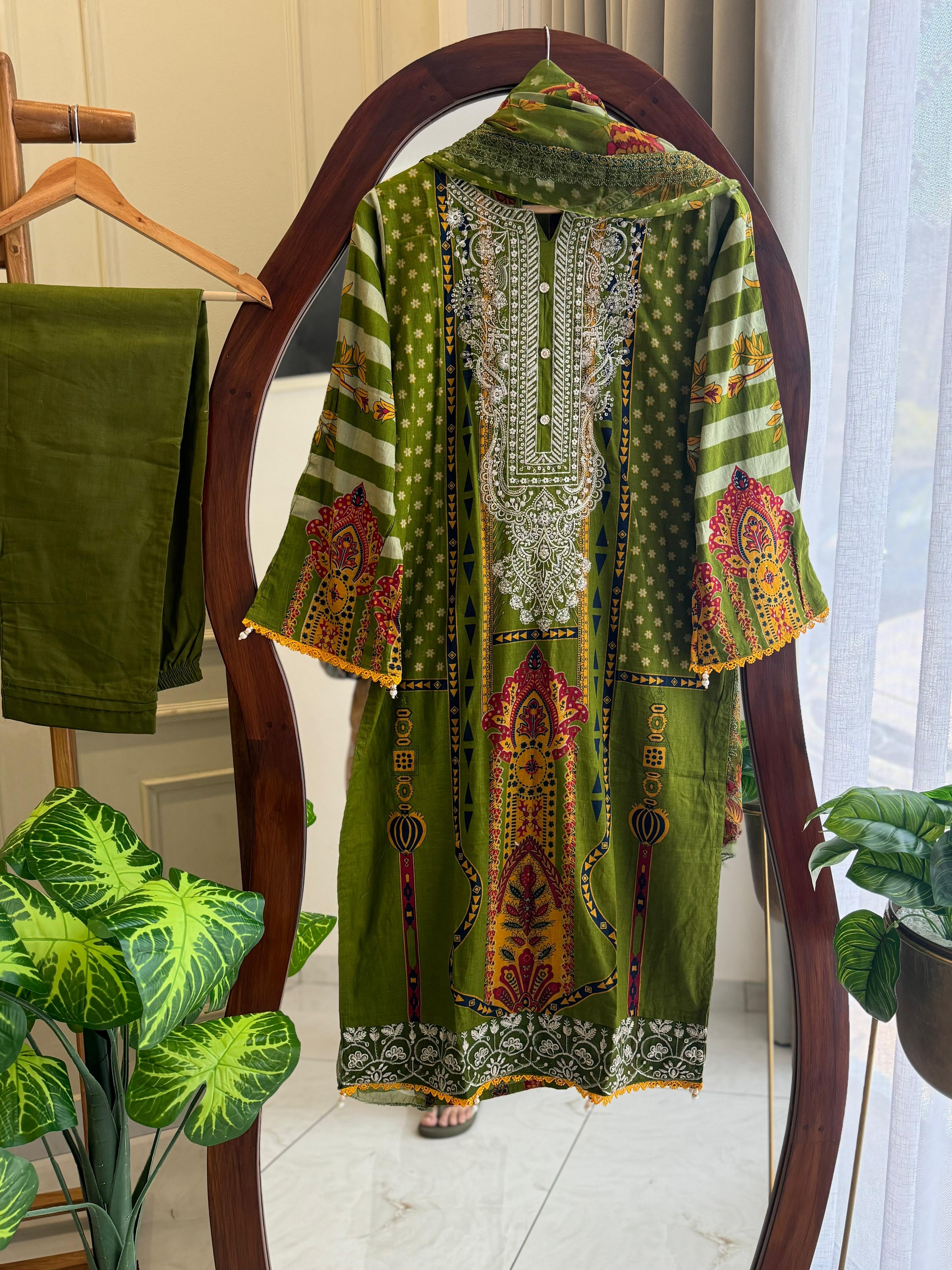 Embroidered Casual Pakistani Suit
