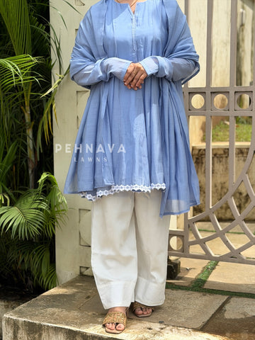 Floral Detailed Tunic set B215 - Pehnava Lawns