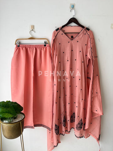 Embroidered Chanderi Suit-3453 - Pehnava Lawns