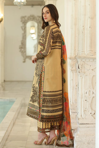 3-PC UNSTITCHED EMBROIDERED LAWN COLLECTION AN5-04