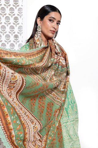 Khaadi Unstitched embroidered Lawn suit-7933