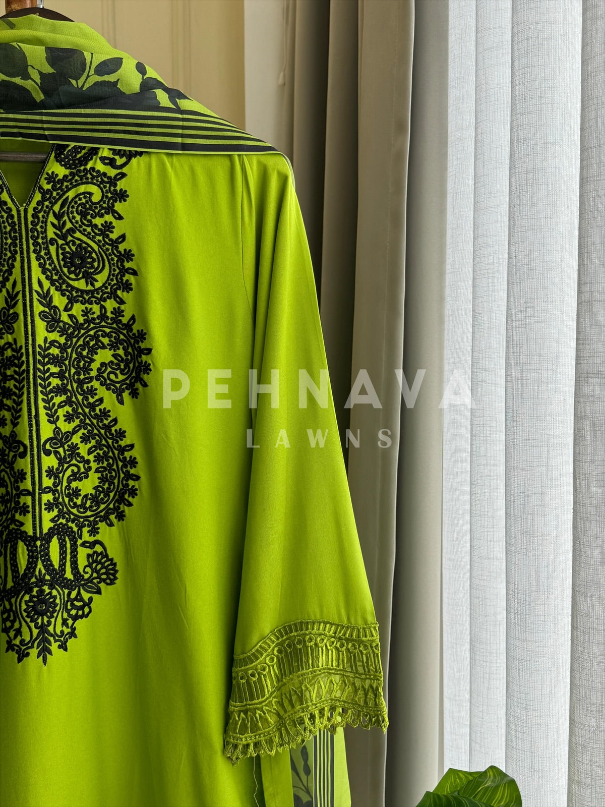 Imported Rayon Embroidered  Suit Set- LRC 258 - Pehnava Lawns