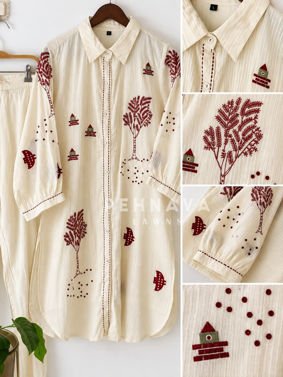 Patterned Shirt & Pant Set