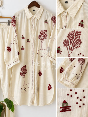 Patterned Shirt & Pant Set