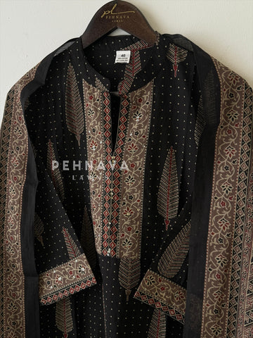 Classic Work Print Suit-No.11/3 - Pehnava Lawns