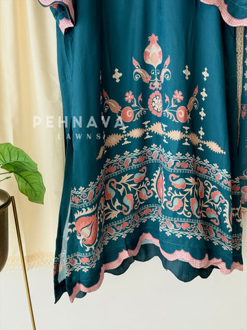Printed Three Piece Suit J6165