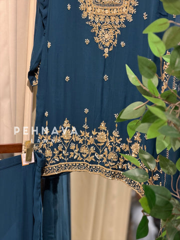 Premium  Handworked Sharara Suit