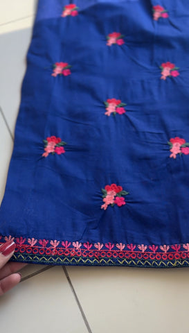 Embroiza Pakistani Modern Two Piece Suit-Bluebell