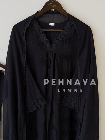 Chanderi Embroidered Suit-17461