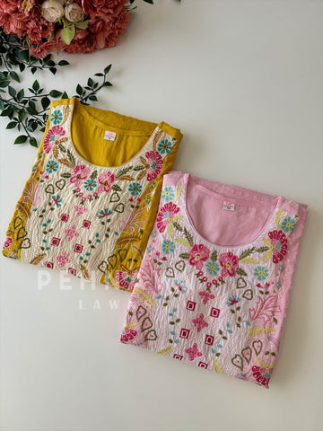 Dobby Cotton Embroidered Suit-3196 BV1