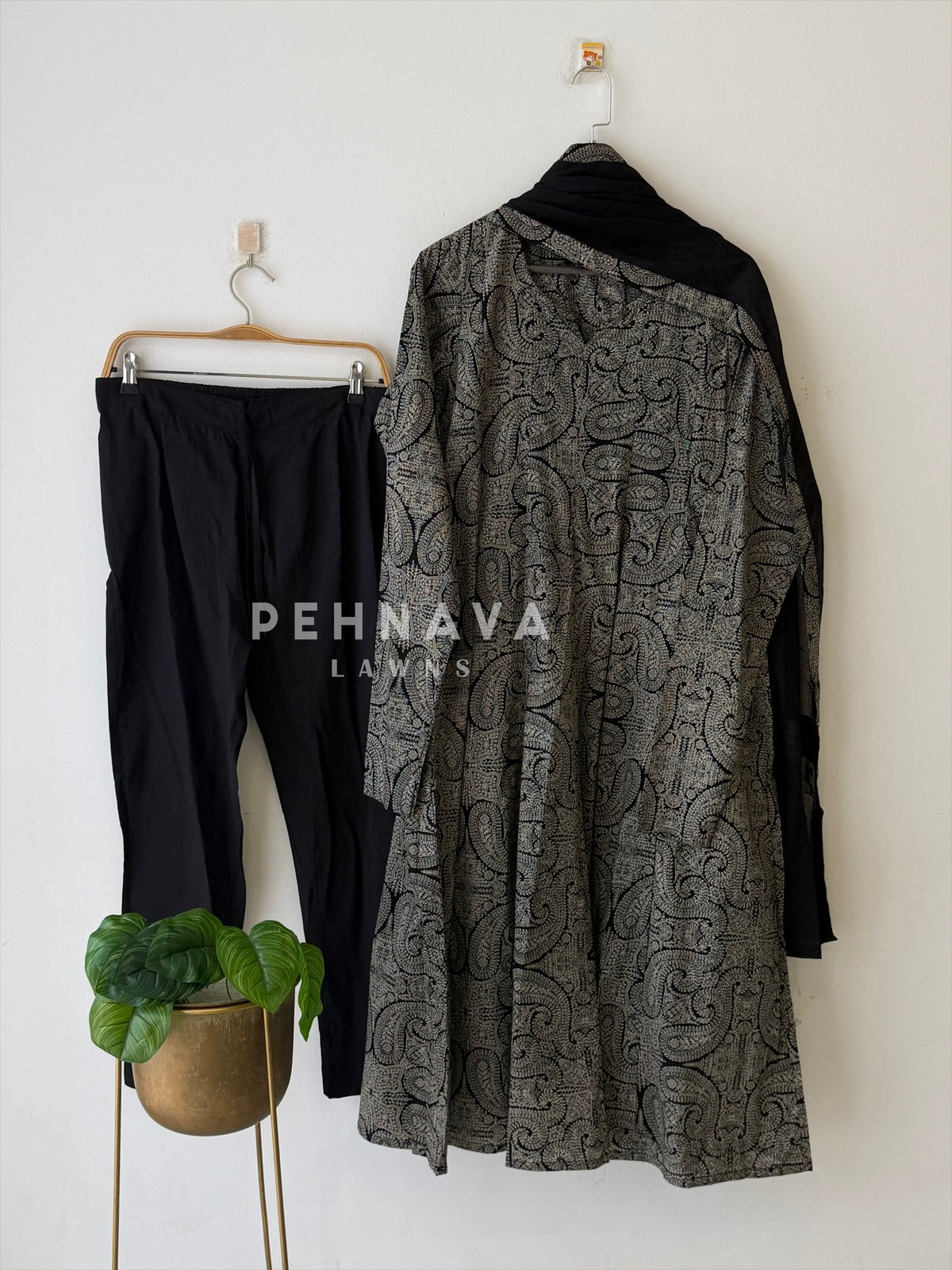 Paisley Printed Anarkali Suit- 20630