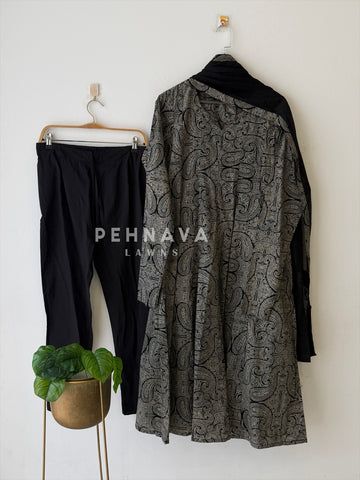 Paisley Printed Anarkali Suit- 20630