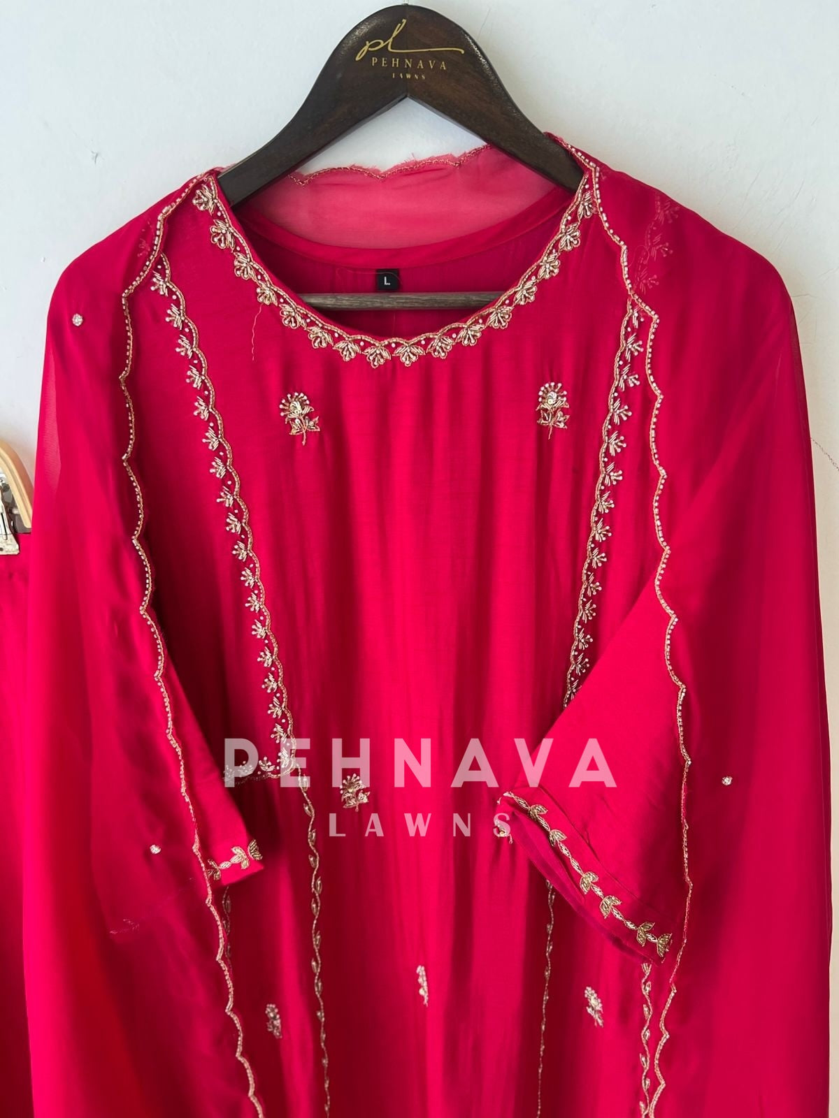 Premium Handworked Aline-Suit - Pehnava Lawns