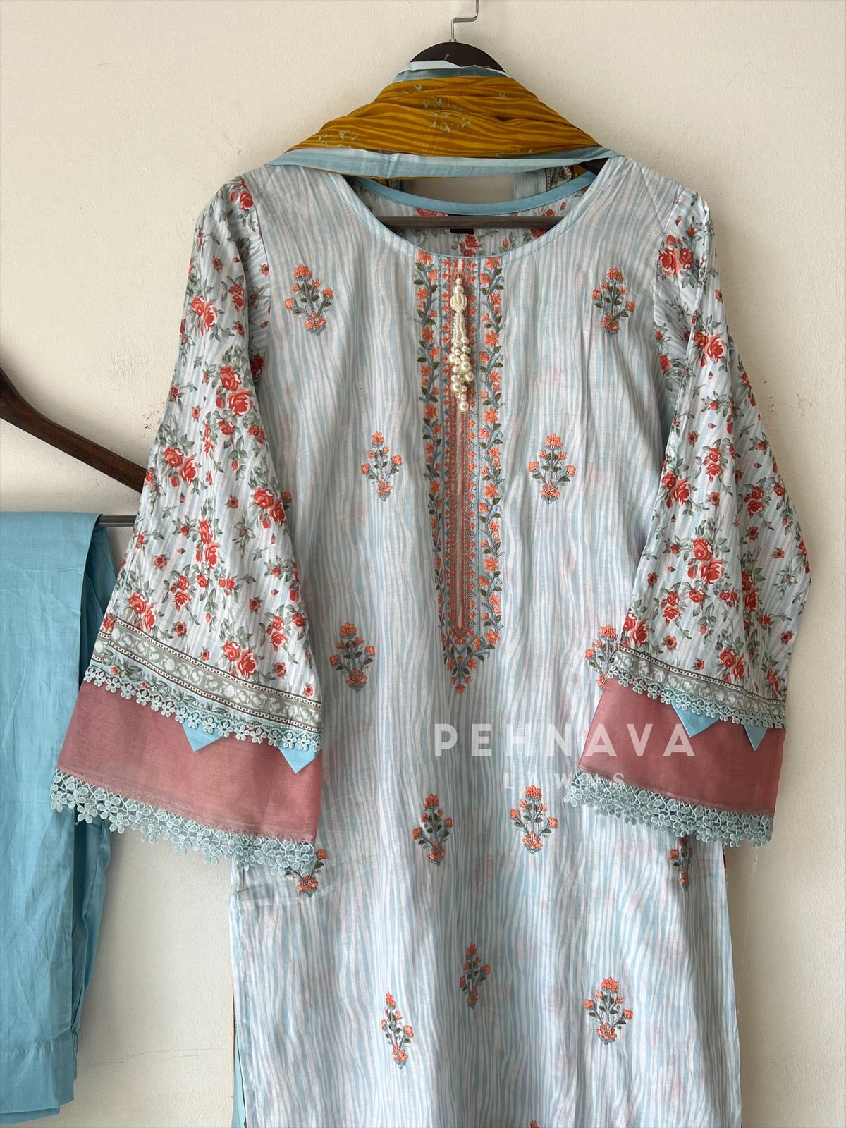 Embroidered Casual Ready To Wear Suit-21003-4