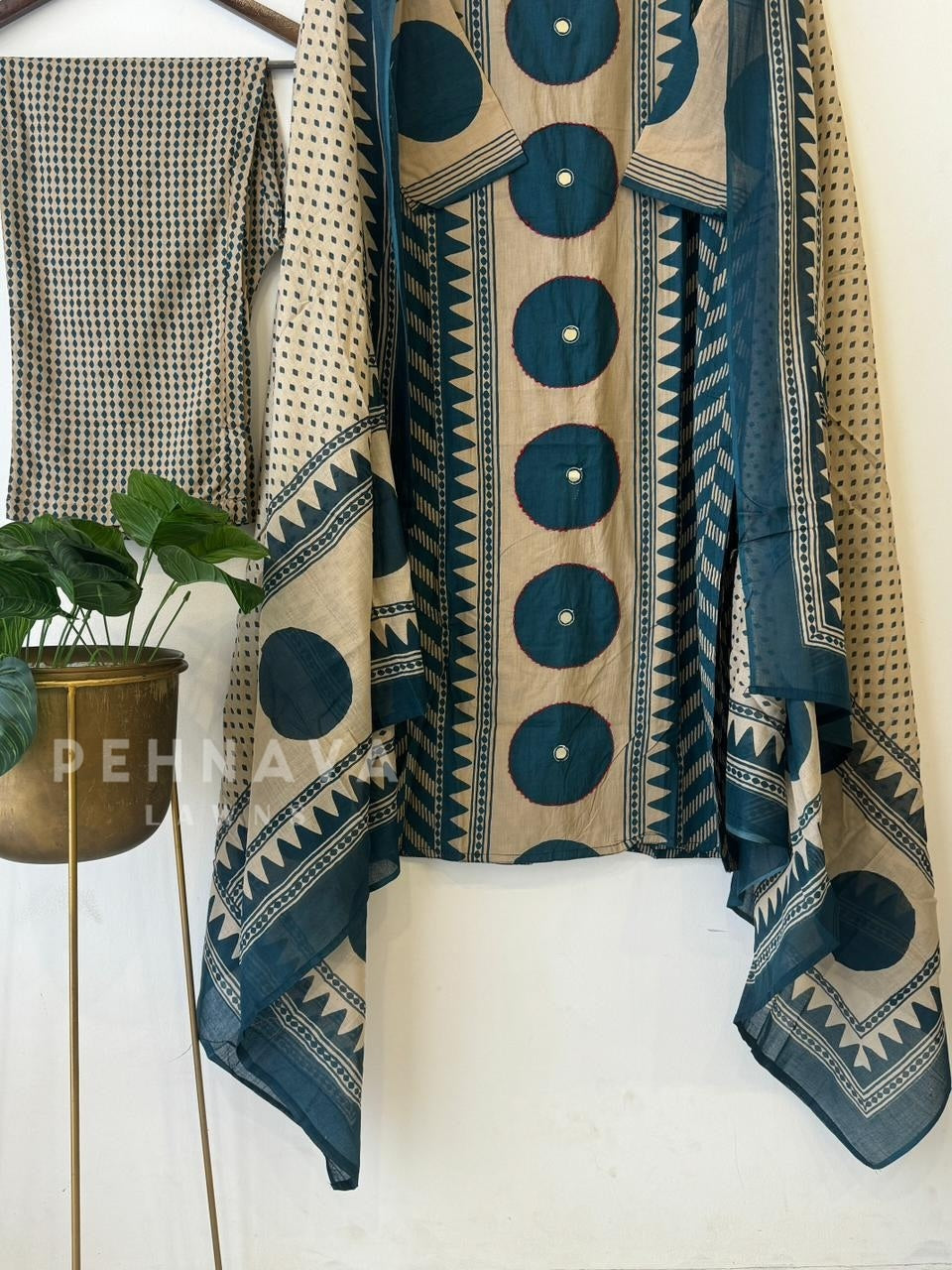 Ethnic Ensemble Suit Set-18712 - Pehnava Lawns