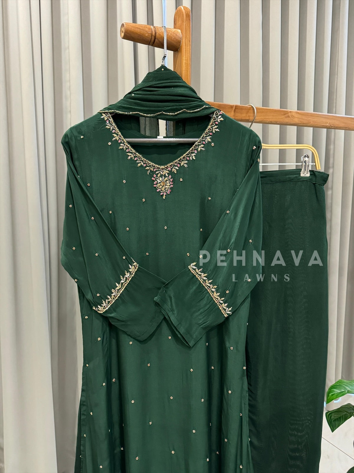 Premium Hand Work Attire - Pehnava Lawns