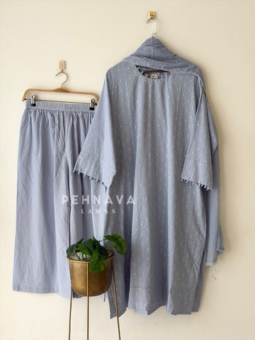 Dobby Cotton Three Piece Suit SN6055 - Pehnava Lawns