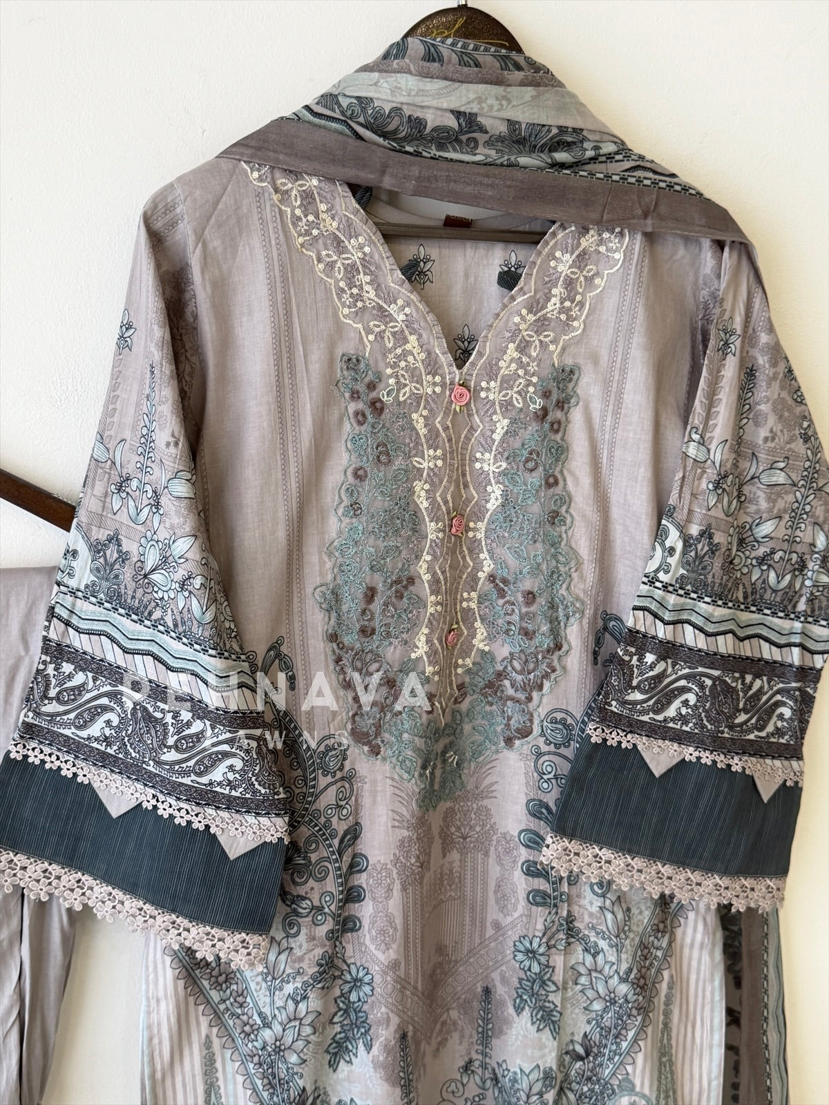 Embroidered Casual Ready To Wear Suit