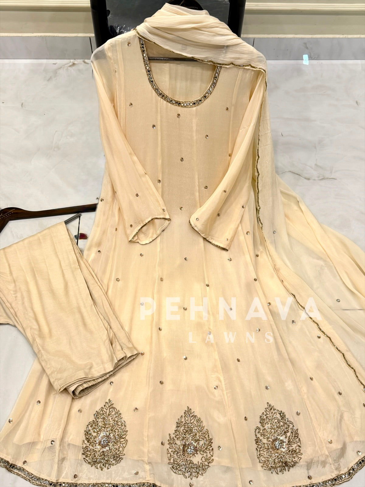 Premium Work Anarkali Set