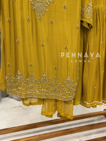 Premium hand worked sharara suit