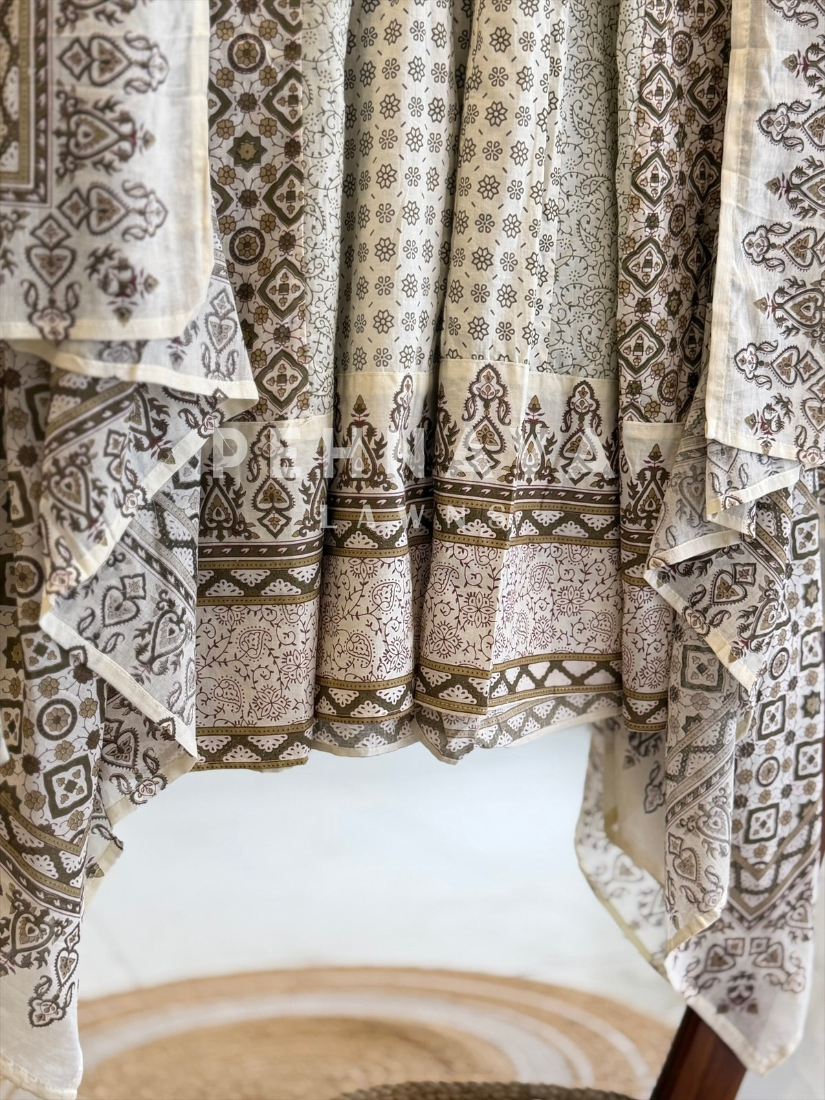 Block Print Flared Suit Set 11081-84