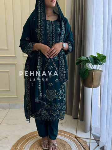 Heavy Embroidered Georgette Stylish Salwar