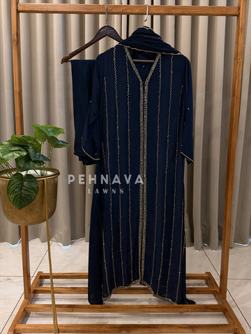 Premium Crepe Zigzag Ensemble - Pehnava Lawns
