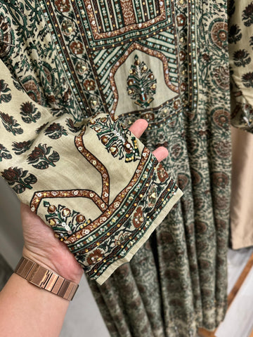 Premium Crepe Panelled heavy Anarkali