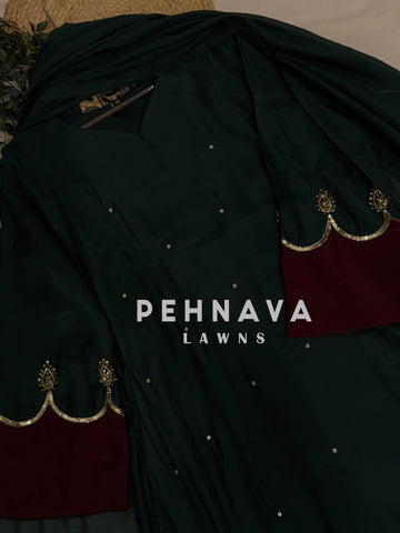 Scalloped Anarkali Set-(25-30 Days For Dispatching)